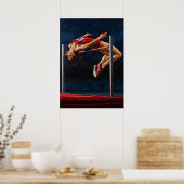 DIE HOCHSPRINGERIN (The High Jumper) Poster (Küche)