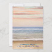 Die Hochzeit am Strand rettet die Einladung (Rückseite)