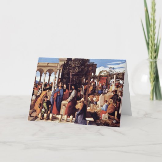 Die Hochzeit bei Cana durch Julius Schnorr Von Karte (Vorderseite)