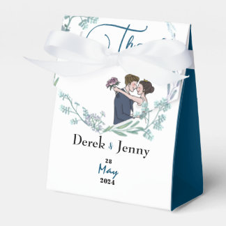 Die Hochzeit blauer Liebhaber Geschenkschachtel