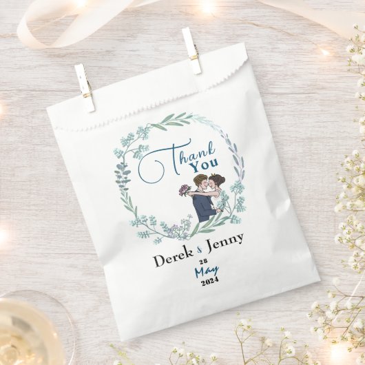 Die Hochzeit blauer Liebhaber Geschenktütchen (Ausgeschnitten)