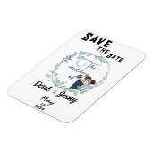 Die Hochzeit blauer Liebhaber Magnet (Linke Seite)