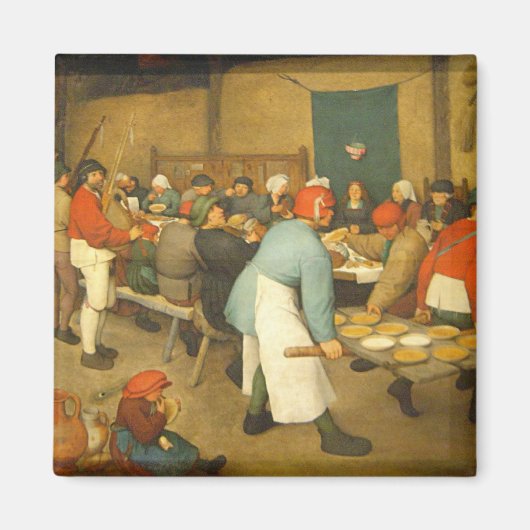 Die Hochzeit der Bauern - 1568 Magnet (Vorne)