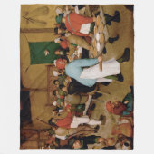 Die Hochzeit der Bauern durch Pieter Bruegel, der Fleecedecke (Vorderseite)