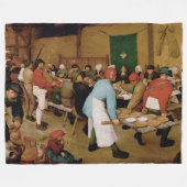 Die Hochzeit der Bauern durch Pieter Bruegel, der Fleecedecke (Vorderseite (Horizontal))