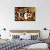 Die Hochzeit der Bauern durch Pieter Bruegel, der  Leinwanddruck (Insitu (Schlafzimmer))