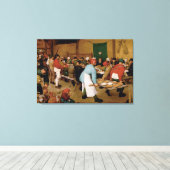 Die Hochzeit der Bauern durch Pieter Bruegel, der  Leinwanddruck (Insitu (Holzboden))