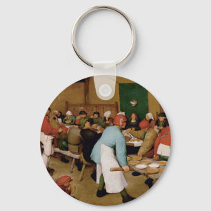 Die Hochzeit der Bauern durch Pieter Bruegel, der Schlüsselanhänger