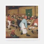 Die Hochzeit der Bauern durch Pieter Bruegel, der Serviette (Vorderseite)