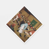 Die Hochzeit der Bauern durch Pieter Bruegel, der  Serviette (Ecke)