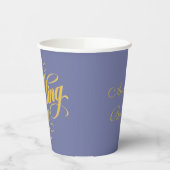 Die Hochzeit der Elegance: Blaubeere und Sonnensch Pappbecher (Links)