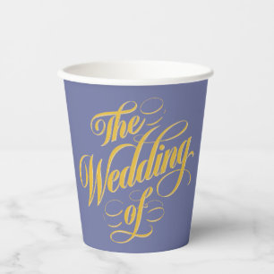 Die Hochzeit der Elegance: Blaubeere und Sonnensch Pappbecher