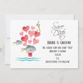 Die Hochzeit der Fischer Einladung (Vorderseite)