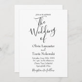 Die Hochzeit der individuellen Hochzeitseinladung Einladung (Vorne/Hinten)