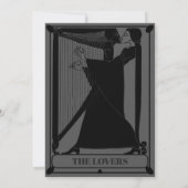 Die Hochzeit der Liebenden rettet das Datum Save The Date (Rückseite)