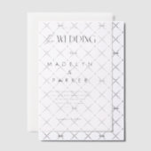 Die Hochzeit der Minimal Modern Black Script Hochz Pergament Einladungen (Versetzt (Einladung))