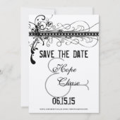 Die Hochzeit der schwarzen mittelalterlichen Renai Save The Date (Vorderseite)