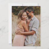 Die Hochzeit der Terracotta Moderne Typografie Einladung (Rückseite)