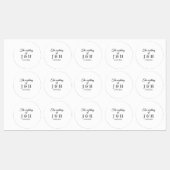 Die Hochzeit des Begleiters des Pärchens Anfangsbu Etiketten (Blatt)