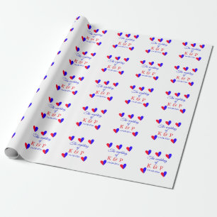 Die Hochzeit des Begleiters des Pärchens Anfangsbu Geschenkpapier