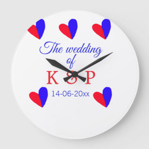 Die Hochzeit des Begleiters des Pärchens Anfangsbu Große Wanduhr