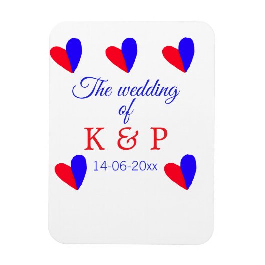 Die Hochzeit des Begleiters des Pärchens Anfangsbu Magnet (Vertikal)