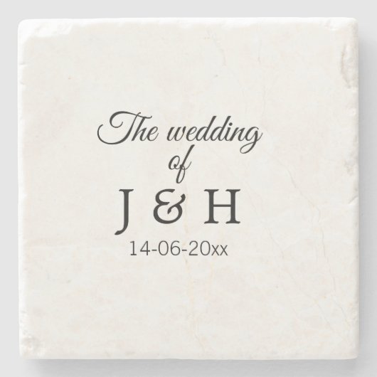 Die Hochzeit des Begleiters des Pärchens Anfangsbu Steinuntersetzer (Vorderseite)