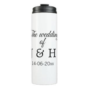 Die Hochzeit des Begleiters des Pärchens Anfangsbu Thermosbecher