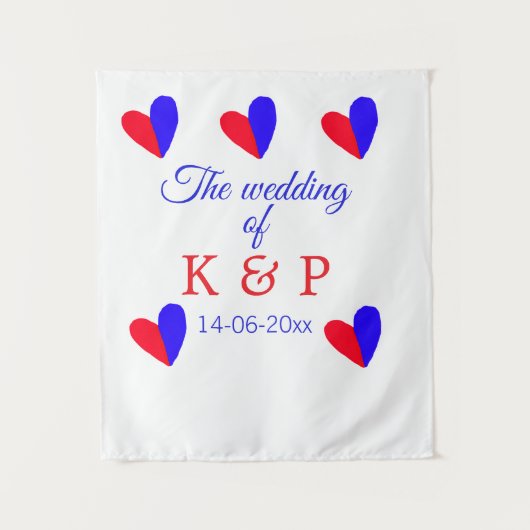 Die Hochzeit des Begleiters des Pärchens Anfangsbu Wandteppich (Vorderseite)