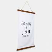 Die Hochzeit des Begleiters des Pärchens Anfangsbu Wandteppich Mit Holzrahmen (Gewinkelt)