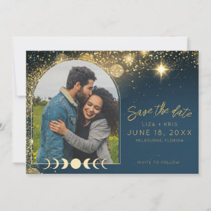 Die Hochzeit des Fotos der Sterne Save The Date