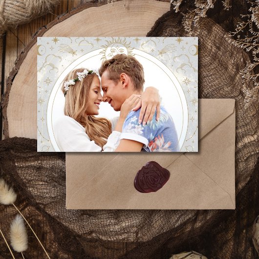 Die Hochzeit des Fotos der Sterne Save The Date