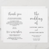 Die Hochzeit des modernen Hochzeitsprogramms für f (Vorne/Hinten)