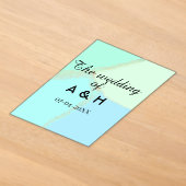 Die Hochzeit des Paares Anfangsbuchstabe Datum Acryleinladungen (Ablage )