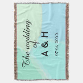 Die Hochzeit des Paares Anfangsbuchstabe Datum Decke (Vorderseite Vertikal)
