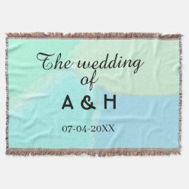 Die Hochzeit des Paares Anfangsbuchstabe Datum Decke