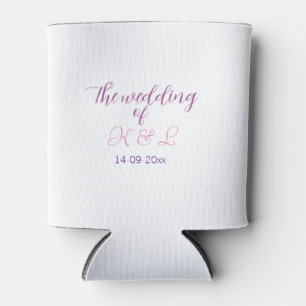 Die Hochzeit des Paares Anfangsbuchstabe des Namen Dosenkühler