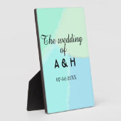 Die Hochzeit des Paares Anfangsbuchstabe des Namen Fotoplatte (Seite)