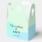 Die Hochzeit des Paares Anfangsbuchstabe des Namen Geschenkschachtel (Geöffnet)