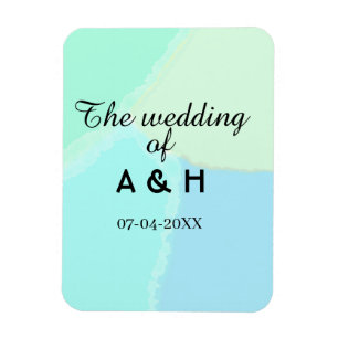 Die Hochzeit des Paares Anfangsbuchstabe des Namen Magnet