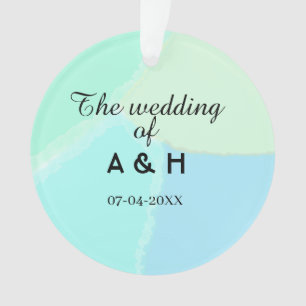 Die Hochzeit des Paares Anfangsbuchstabe des Namen Ornament