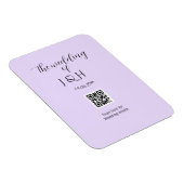 Die Hochzeit des Paares QR-Code-Scan-Detail Magnet (Rechte Seite)