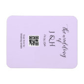 Die Hochzeit des Paares QR-Code-Scan-Detail Magnet (Horizontal)