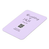 Die Hochzeit des Paares QR-Code-Scan-Detail Magnet (Linke Seite)