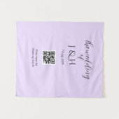 Die Hochzeit des Paares QR-Code-Scan-Detail Wandteppich (Vorderseite (Horizontal))
