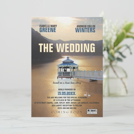 Die Hochzeit Einladung (Stehend Vorderseite)