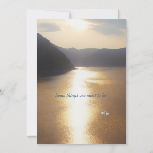 Die Hochzeit Einladung (Rückseite)