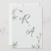 Die Hochzeit Einladung (Rückseite)