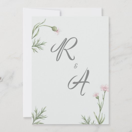 Die Hochzeit Einladung (Rückseite)