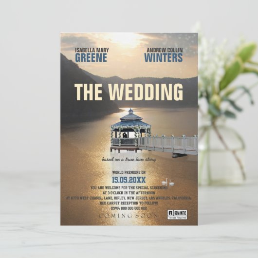 Die Hochzeit Einladung (Stehend Vorderseite)